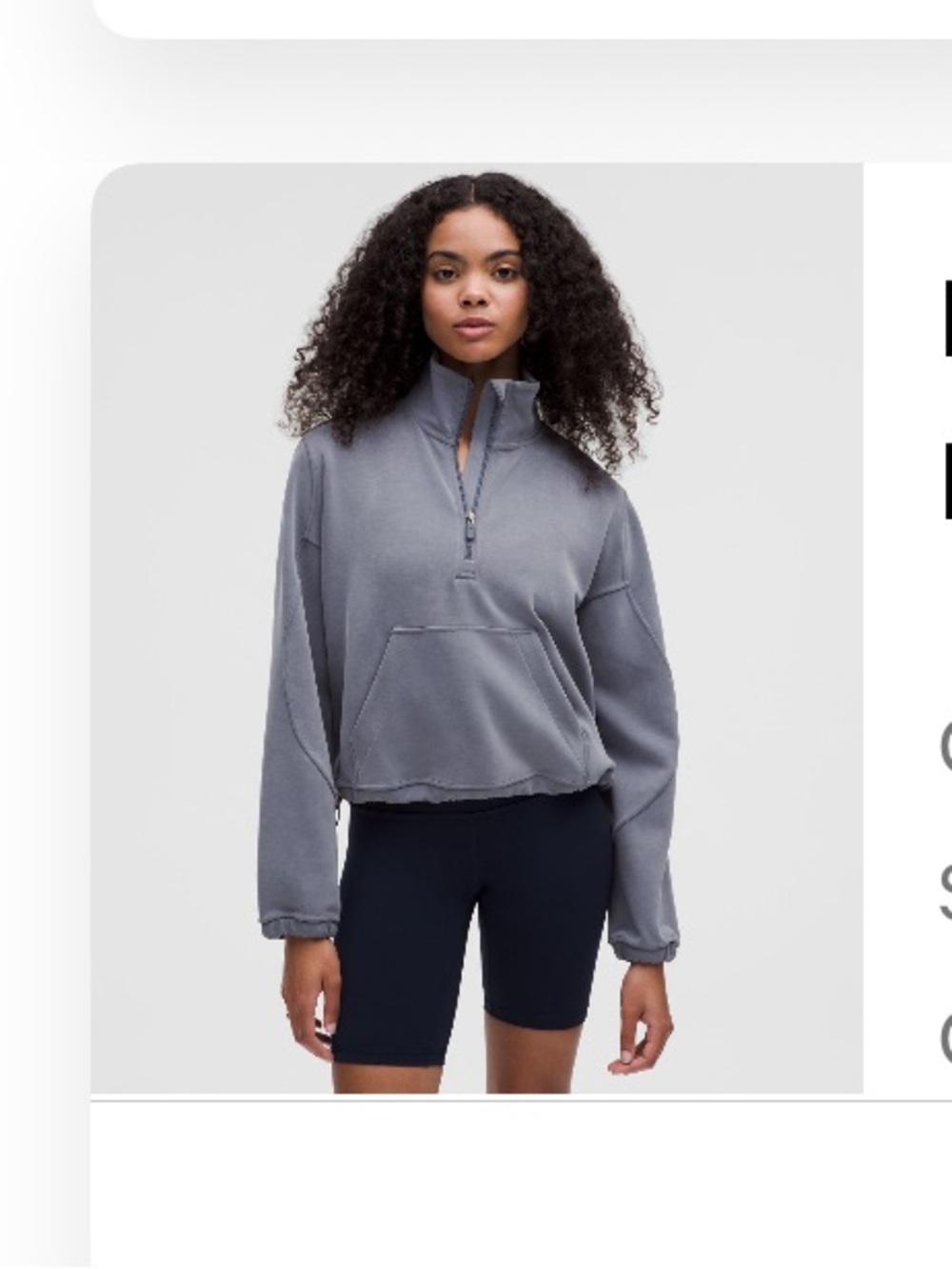 Brushed Softstreme Half Zip Solar Grey lululemon
